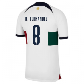 Maillot de Foot Portugal B.Fernandes 8 Extérieur Coupe du monde 2022